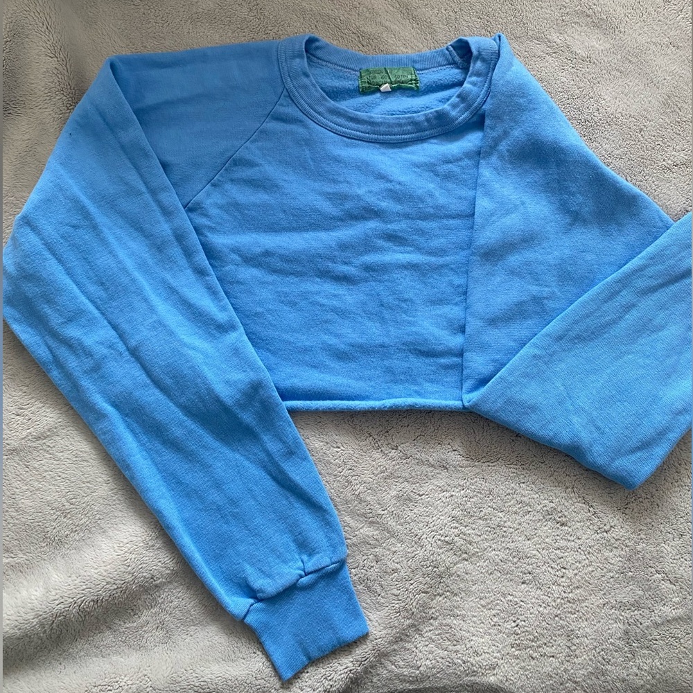 Vintage Cropped long sleeve sweatshirt